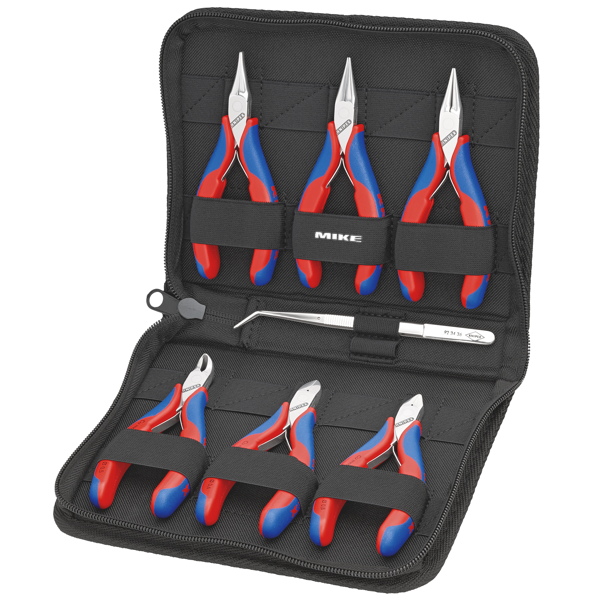 Bộ kìm và nhíp Knipex 00 20 16 cho điện tử – 7 món trong hộp