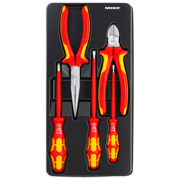 Bộ kìm và tua vít Knipex 00 20 13 cán bọc cách điện VDE Tool Set