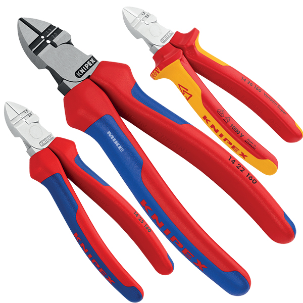 Kìm cắt cạnh. Knipex 14 – tuốt vỏ cách điện, cắt dài, heavy duty