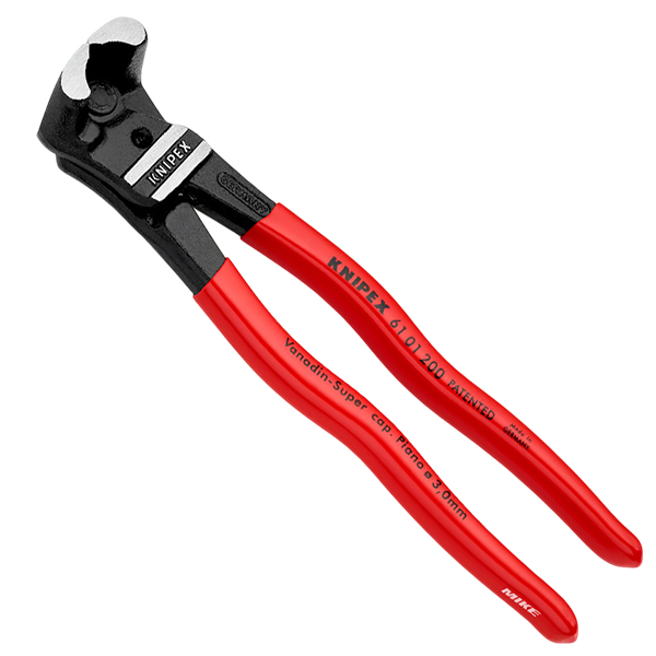 Kìm cắt đầu bằng Knipex 61 01 200, cắt đinh, bu lông, dây thép