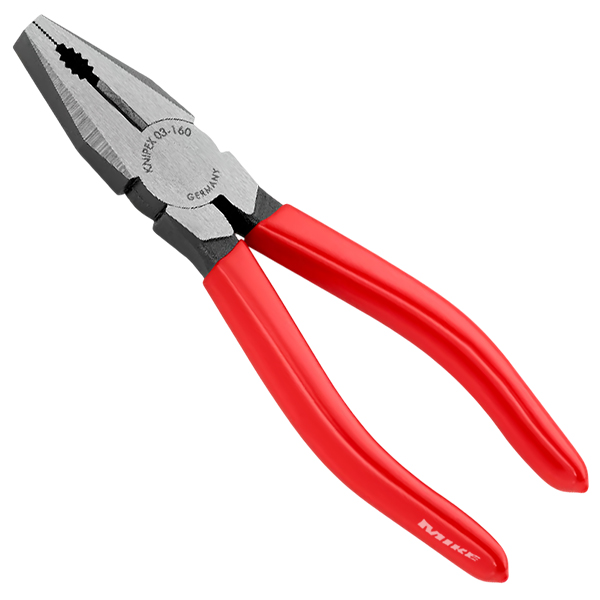 Kìm đa năng Knipex 03 01 160, size 160mm, cán bọc PVC trơn, mạ đen.