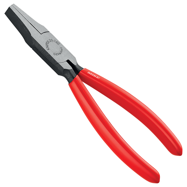Kìm mỏ dẹt Knipex 20 01 160, dài tổng 160mm, chuyên dụng cho giữ vật liệu phẳng