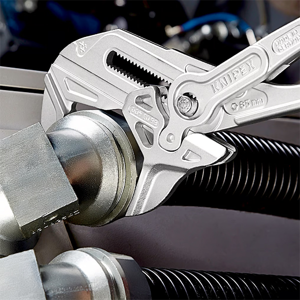 Kìm mỏ lết Knipex 86 03 400, bản XL cho thao tác công nghiệp