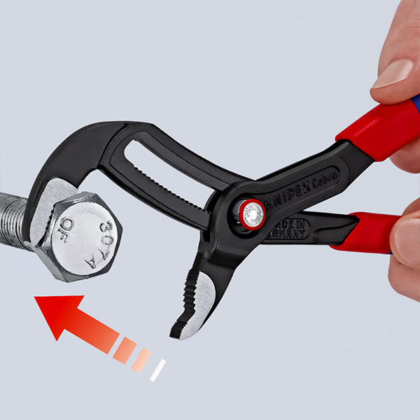 Kìm mỏ quạ Knipex 87 22 250 bản lề hộp QuickSet, tự kẹp, tiêu chuẩn DIN ISO 8976.