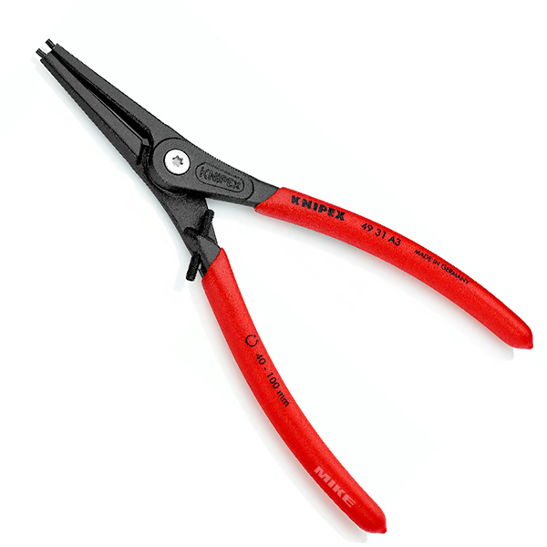 Kìm phe ngoài đầu thẳng Knipex 49 31 A, lắp mở phe Ø3-100mm thumbnail 4